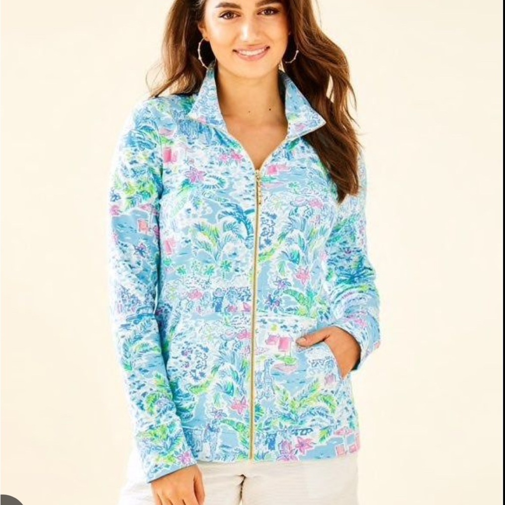 Lilly Pulitzer UPF + Betsy zip-up NWT